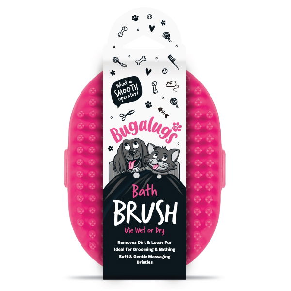 Bath Brush (Euro Hanger) in SRP Pink