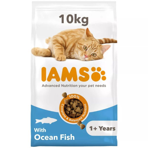 Iams Vitality Adult Cat Food With Ocean Fish 10kg