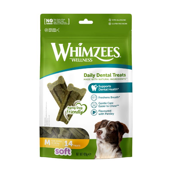 Whimzees Soft Value Bag M 14pc - 6/CS