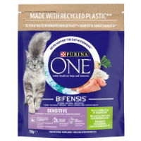 Purina One Sensitive Adult Dry Cat Food Turkey 750g