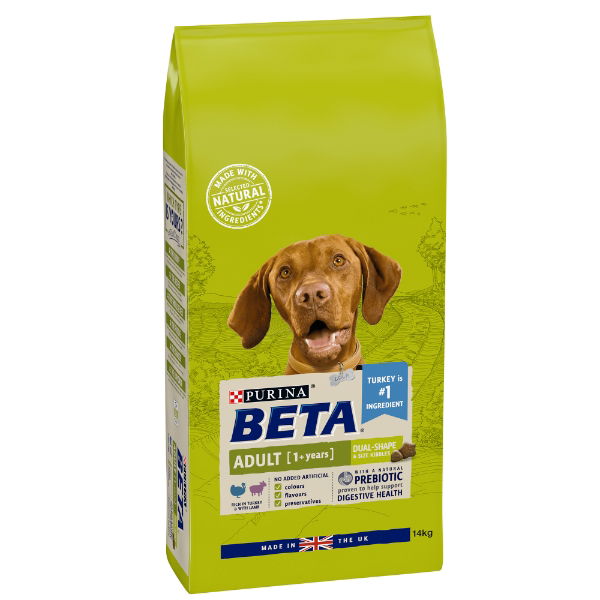 Beta Adult Dry Dog Food With Turkey & Lamb 14kg