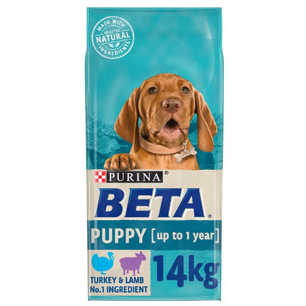 Beta Puppy Dry Dog Food With Turkey & Lamb 14kg