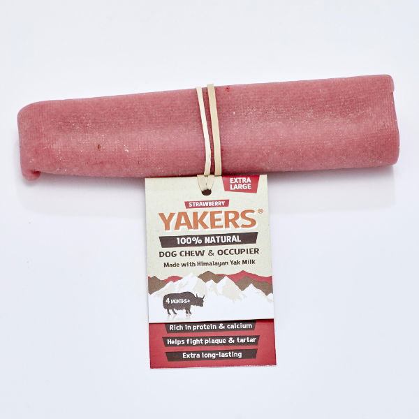 Yakers Dog Chew Strawberry Extra Large