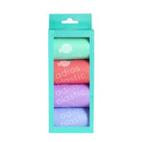 Adios Plastic Compstable Poo Bag Rainbow 4 x 15's