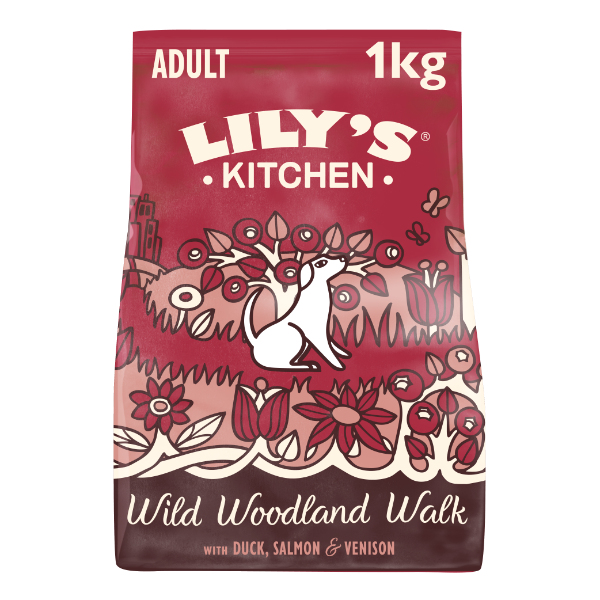 Lily's Kitchen Dog Duck  Salmon & Venison Wild Woodland Walk Adult Dry Food 1kg
