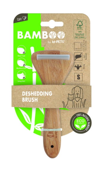 MPETS Bamboo De-shedding Brush S
