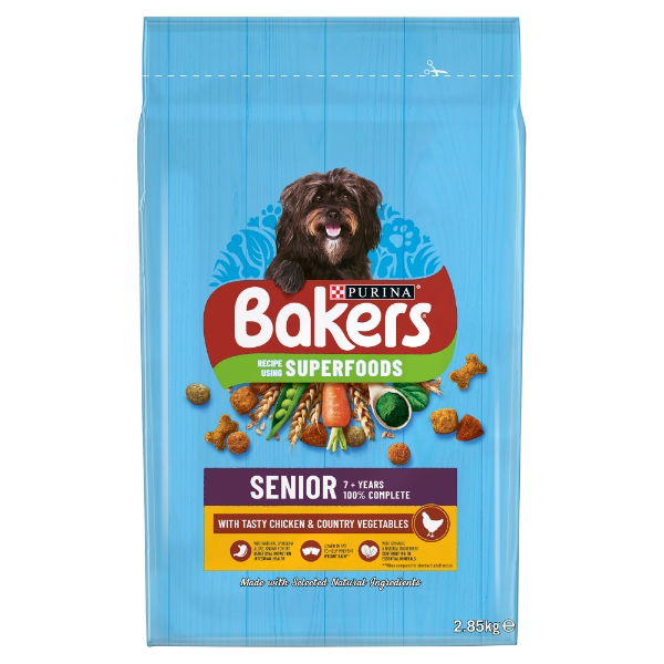Bakers Senior Rich In Chicken With Country Veg 2.85kg