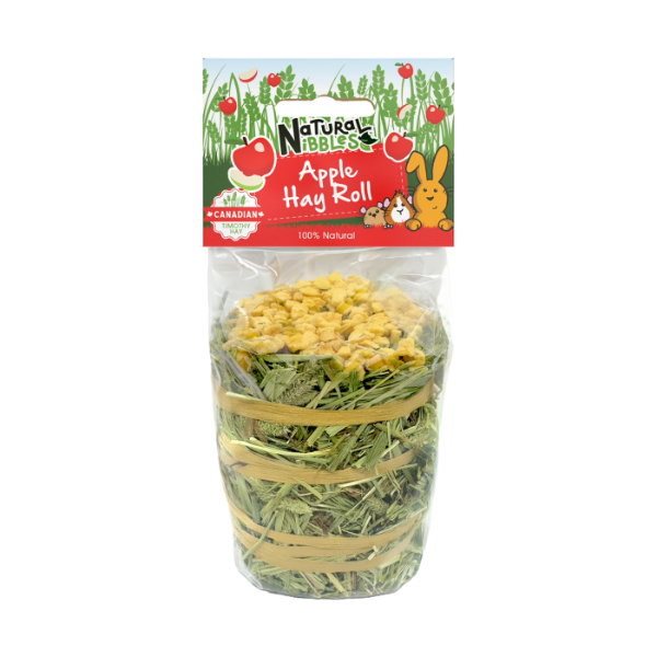 Natural Nibbles Timothy Hay Roll Apple 100g