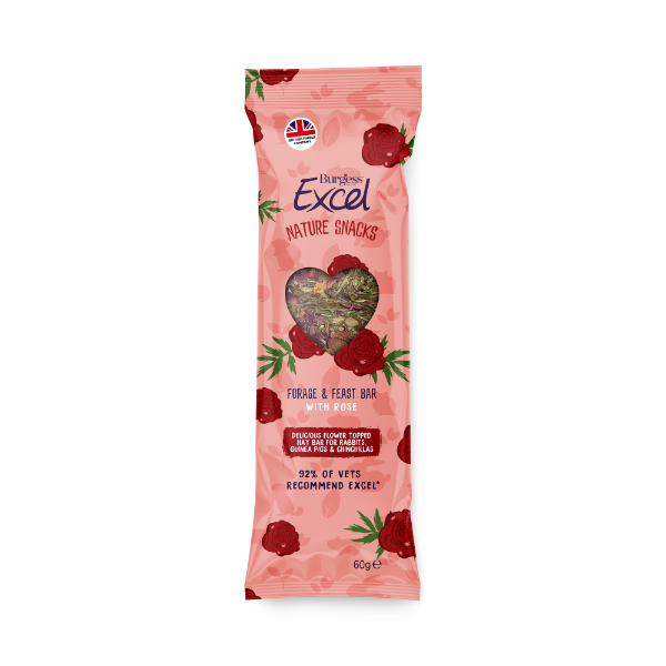 Excel Forage &  Feast Bar Rose 60g