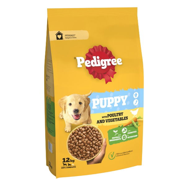 PEDIGREE Puppy Medium Dog Complete Dry Poultry & Rice 12kg