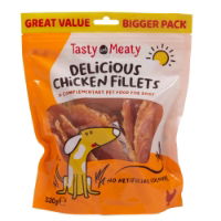 Tasty & Meaty Chewy Chicken Fillets 320g