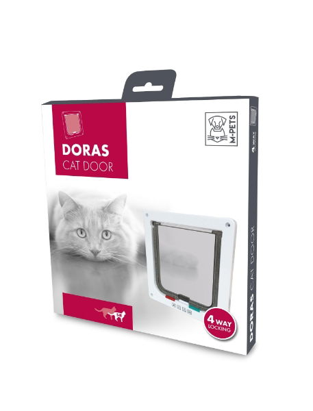 MPETS DORAS Cat Door - 4 way locking