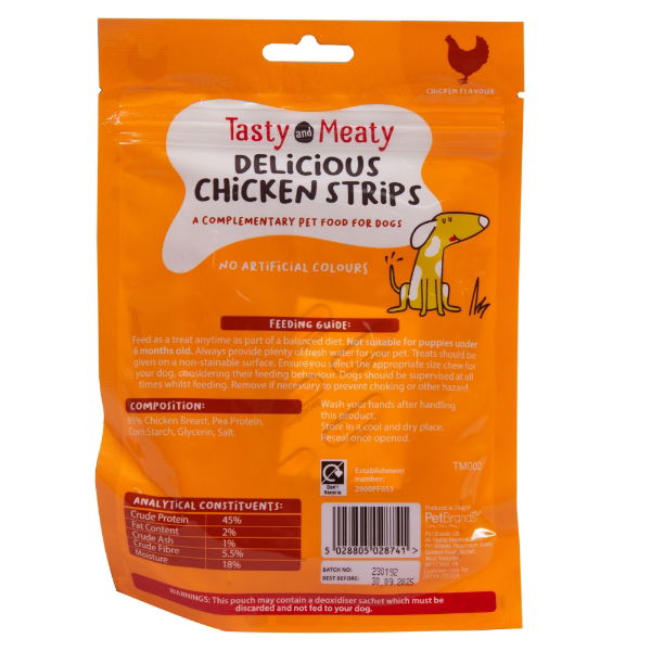 Tasty & Meaty Chicken Strips 100g