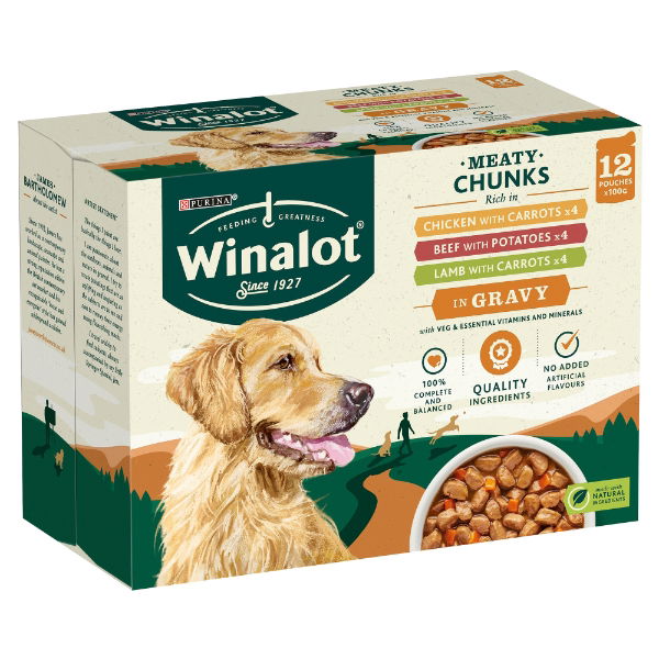 Winalot Pch Adult In Gravy Chk Beef & Lamb 12x100g