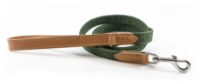 Ralph & Co Canvas & Leather Dog Lead Richmond Khaki Green