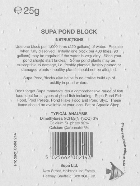 Supa Pond Block Anti Algae
