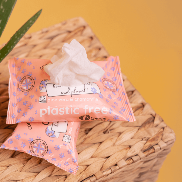 Adios Plastic Compostable Pet Wipes 25 Pack