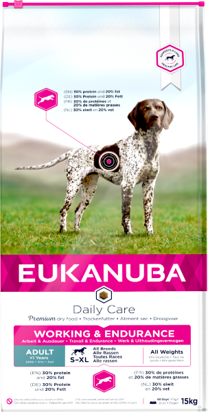 Eukanuba Premium Working & Endurance Dry Dog Food - 15kg