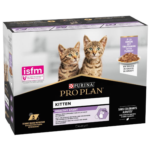 Pro Plan Cat Nutrisavour Jnr With Turkey In Gravy 10x85g