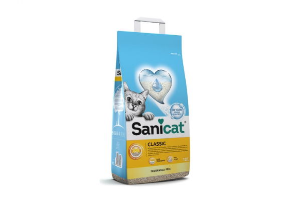 Sanicat Classic Fragrance Free Cat Litter 10l