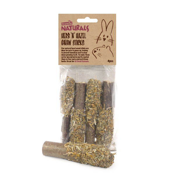 Naturals Herb ‘N’ Hazel Gnaw Sticks 4pc