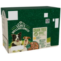 Jwb Grain Free Adult Lamb & Chicken in Gravy Pouch 12x90g