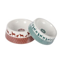 Festive Collection Ceramic Feeding Bowl Dog