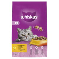 WHISKAS Adult Complete Dry Cat Food Biscuits Chicken 7kg