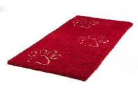 Dirty Dog Doormat Runner Maroon 152x76cm