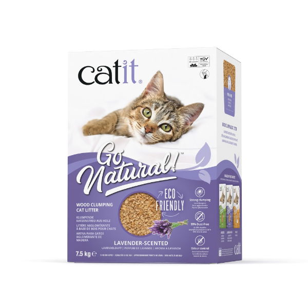 Catit Go Natural Wood Litter Lavender 7.5kg