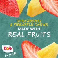 Dole Dog Chews Assorted (Strawberry + Pineapple) 200g