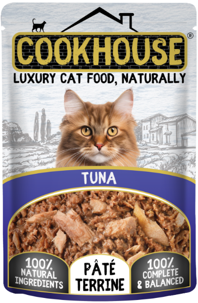 COOKHOUSE Luxury Cat Food -Terrines - Tuna - 18 x 70g