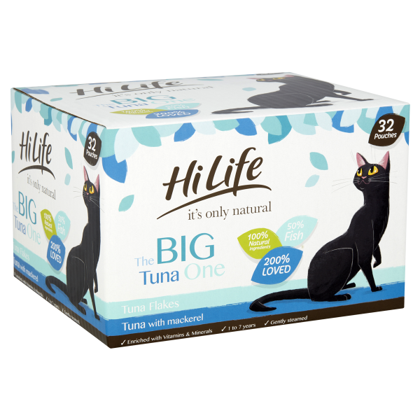 Hilife Natural Cat Pch The Big Tuna One In Jelly 32x70g