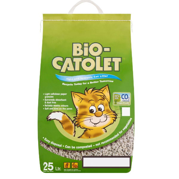 Bio Catolet Litter (100% Recycled Paper) 25 Litre