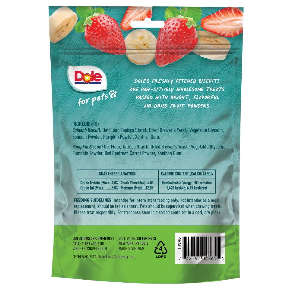 Dole Dog Biscuits Assorted Bag (Banana + Strawberry) 198g