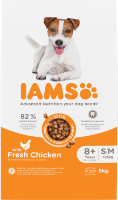 Iams For Vitality Senior Small & Medium Dog Food With Fresh Chicken 5kg