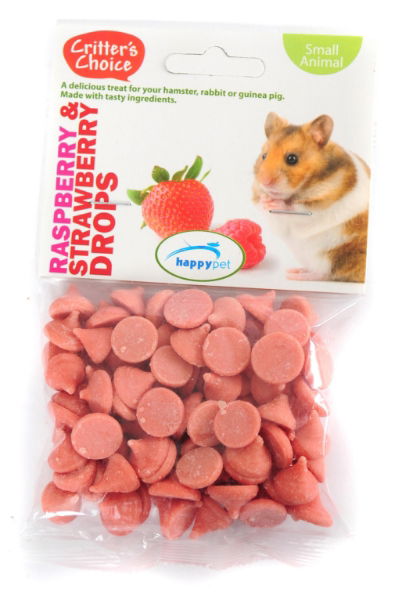 Critter's Choice Raspberry & Strawberry Drops 75g