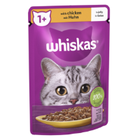 Whiskas 1+ Cat Pouches With Chicken In Jelly 85g