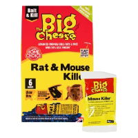 The Big Cheese Rat & Mouse Killer Grain Bait Sachets 6x25g