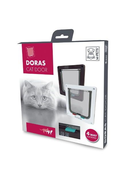 MPETS DORAS Cat Door - 4 way locking