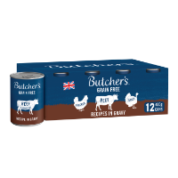 Butcher's Recipes in Gravy Dog Food Tins - 12 x 400g