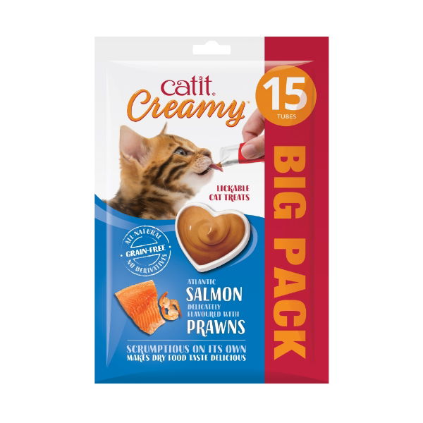 Catit Creamy Salmon & Prawn 15 pack