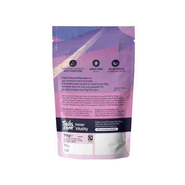 Tails.com Inner Vitality Cold Pressed Rewards Duck 70g