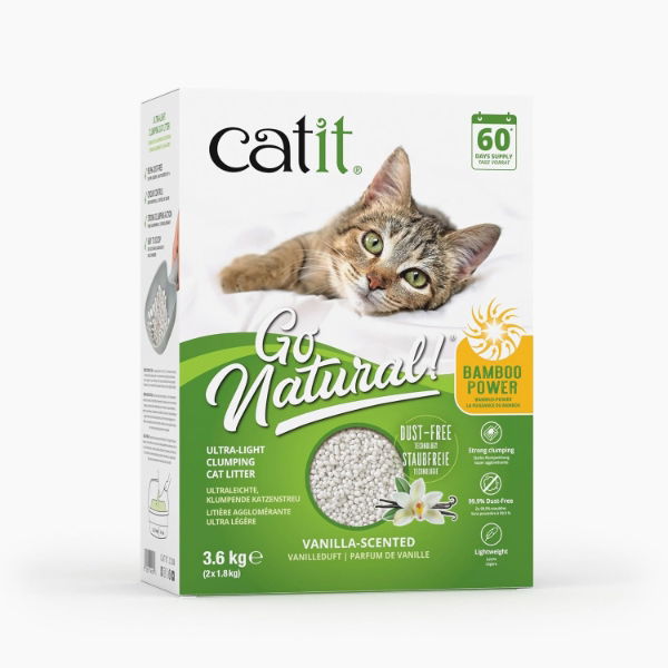 Catit Go Natural Bamboo Litter Vanil 3.6kg