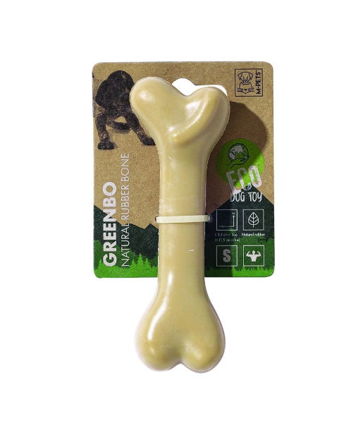 M-PETS Greenbo Natural Rubber Bones - Small
