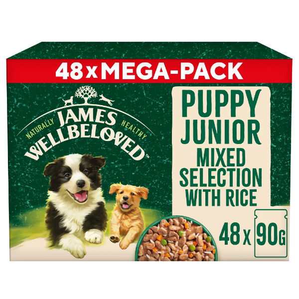 Jwb Puppy Turkey  Lamb & Chicken in Gravy Pouch 48 x 90g