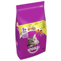 WHISKAS Adult Complete Dry Cat Food Biscuits Chicken 7kg