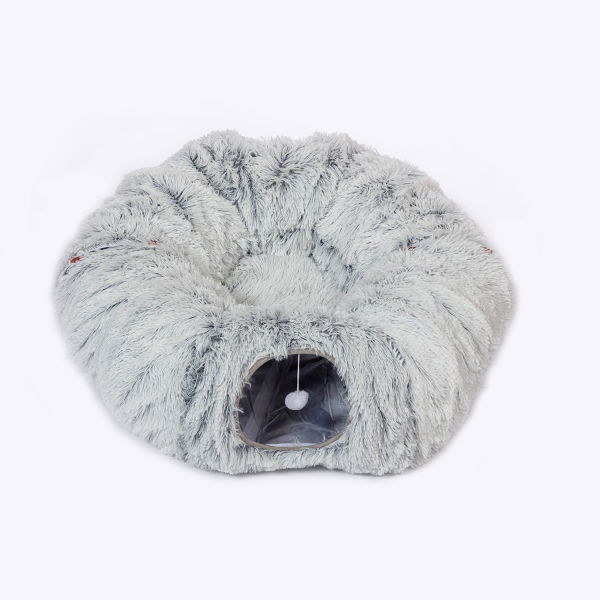 Danish Design Cat Tunnel Fur Grey