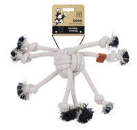 M-PETS Coto Eco Rope Dog Toys White Spider 38cm