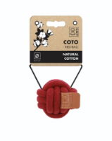 MPETS COTO ECO rope dog toys Red Ball 6.5 cm